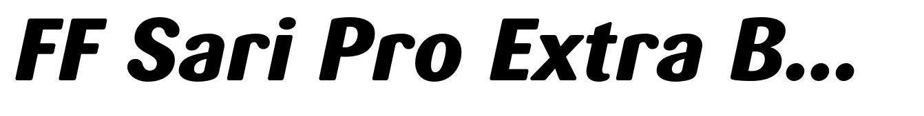FF Sari Pro Extra Bold Italic